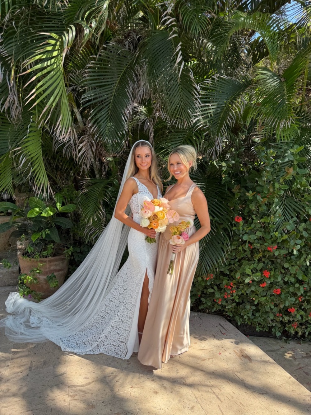 Show Me Your MuMu Satin Champagne Maxi Dress with Side Slit